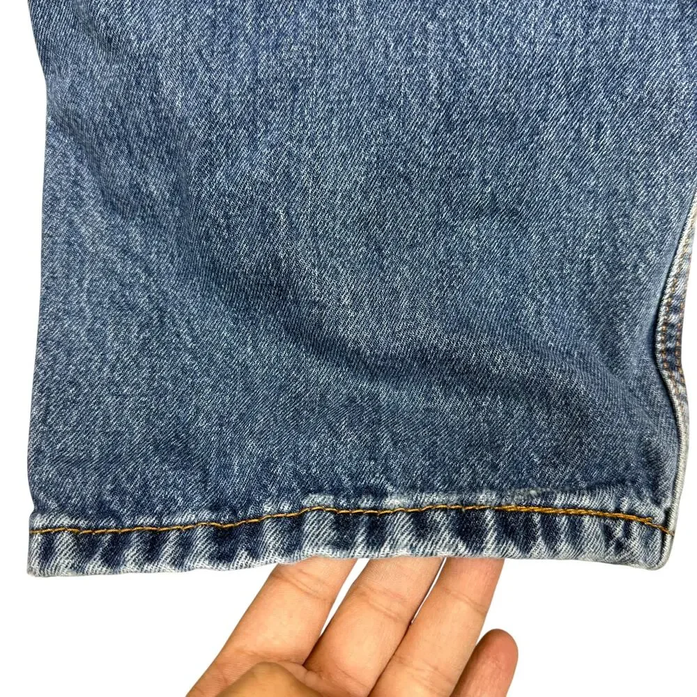 Levi's 550 Mens 39x32 Blue Denim‎ Medium Wash Relaxed Fit Straight Leg Zip Fly